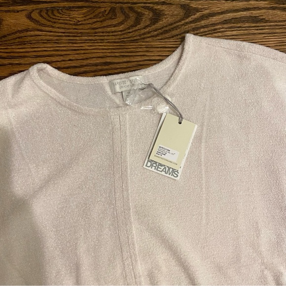 BAREFOOT DREAMS NWT! Cozychic Ultra Lite Tie Front Top Sweater Sand Dune 1X HTF! - Picture 8 of 13